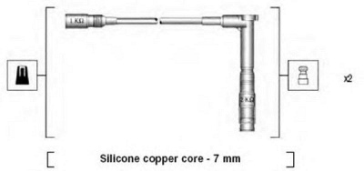 MAGNETI MARELLI 941115220661 -  Комплект проводов зажигания